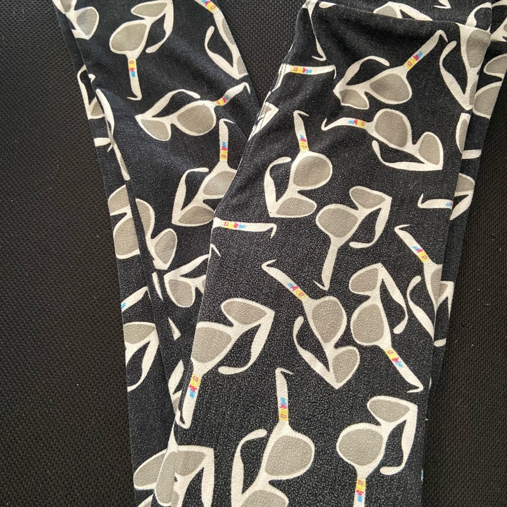 LLR - Child - Large / XL size black sunglass leggings